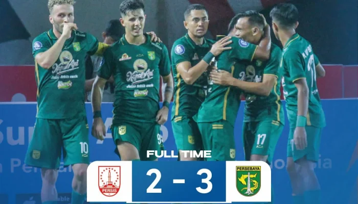 Cuma Selisih 2 Poin! Persebaya Surabaya Dekati 4 Besar Usai Kemenangan Dramatis atas Maluku United