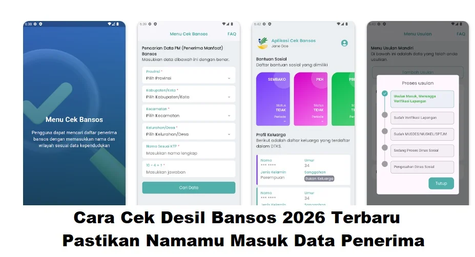 Data Penerima Bansos 2026 Terbaru: Cara Cek, Klasifikasi Desil, dan Jadwal Penyaluran PKH Triwulan II