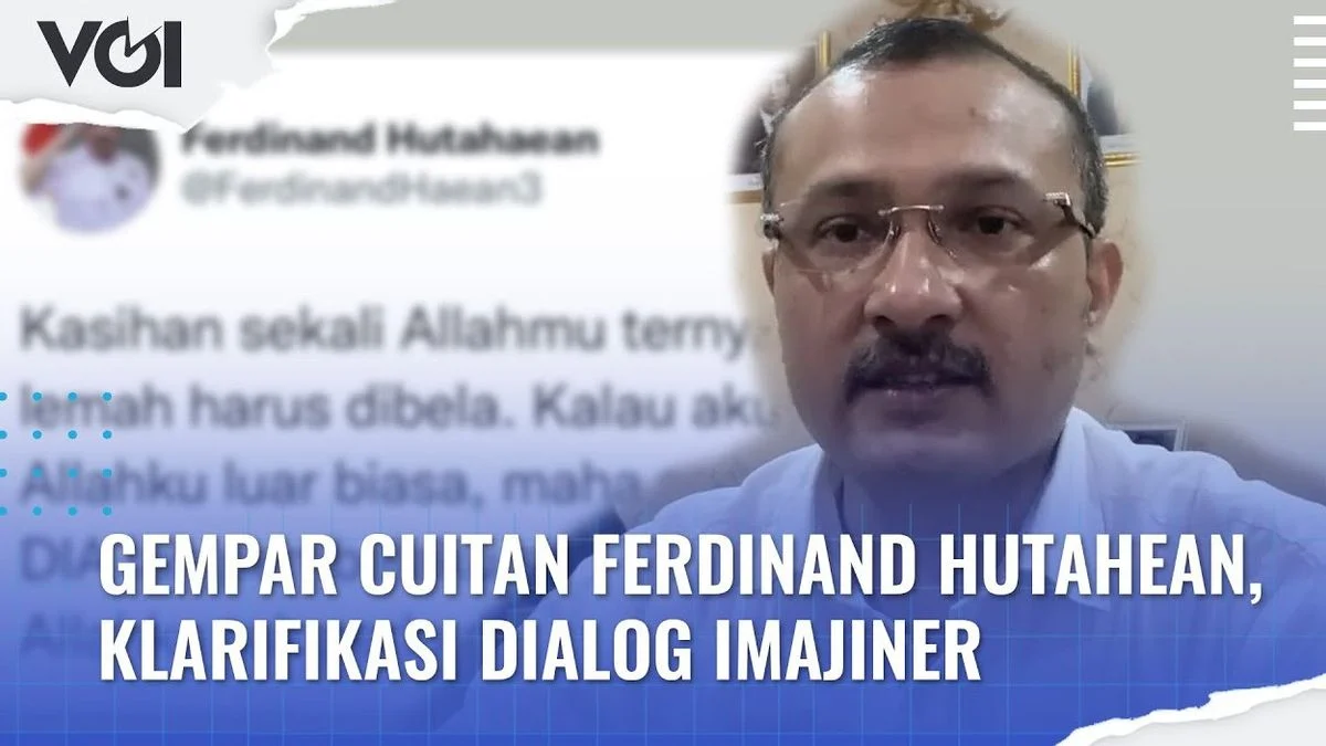 Ferdinand Hutahean Gugat JK: Somasi 3x24 Jam atas Video Ceramah UGM yang Memicu Kontroversi