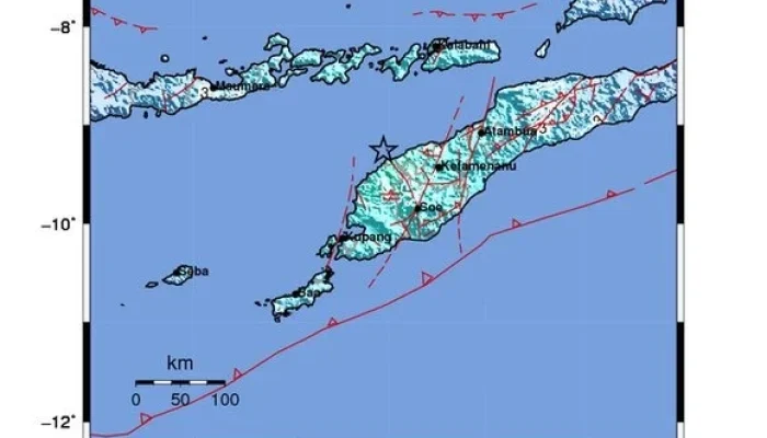 Gempa M6 NTT Mengguncang Laut Timor Tengah Utara, Getaran Kuat Hingga Atambua & Kupang, BMKG Pastikan Tidak Tsunami