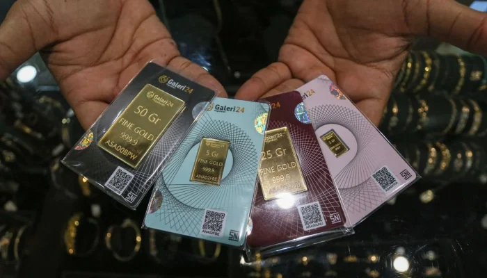 Harga emas Antam di Pegadaian Sabtu 18 April 2026: Naik Menjadi Rp2.983.000 per Gram