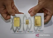 Harga emas Antam turun Rp 50.000 menjadi Rp 2.830.000 per gram pada Rabu, 22 April 2026