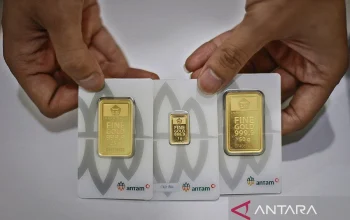 Harga emas Antam turun tajam 20 ribu pada 17 April 2026: Kini Rp 2.868.000 per gram
