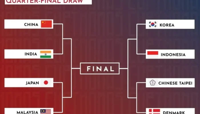 Jadwal Perempat Final dan Hasil Mengejutkan di Piala Thomas dan Uber 2026