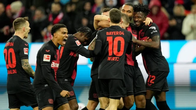 Leverkusen vs Köln: Penalti Krusial dan Gol ke-100 Schick Bawa Bayer Leverkusen Raih 3 Poin