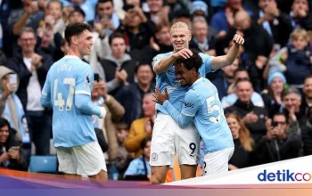 Man City vs Burnley: Haaland Buka Pintu ke Puncak, Burnley Tersungkur di Klasemen