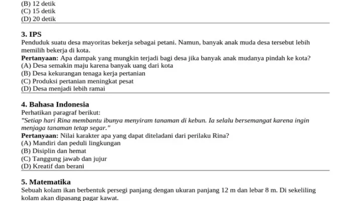 Panduan Lengkap Soal TKA Bahasa Indonesia Kelas 6: Contoh Kalimat Kata Ulang, Pembahasan, dan Tips Belajar Efektif