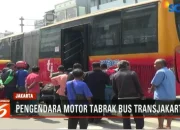 Pengendara Motor Tewas Usai Tabrak Bus TransJakarta di Halte Lenteng Agung, Jakarta Selatan