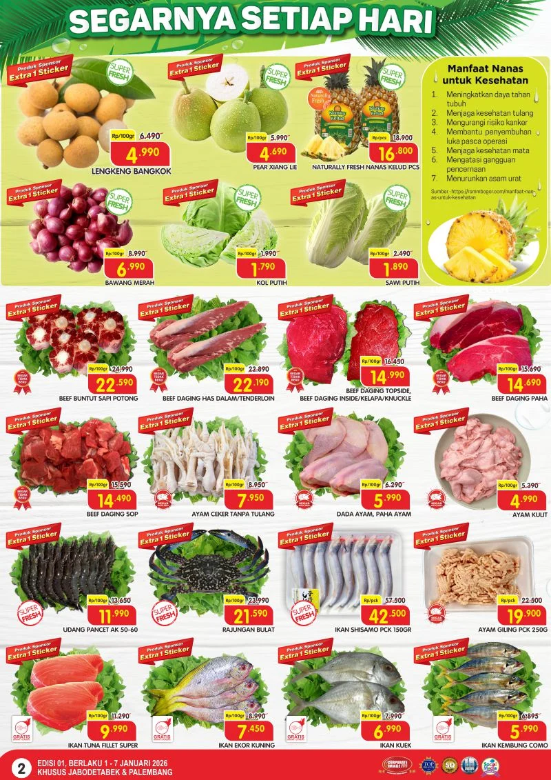 Superindo Gelar Promo Besar Hari Ini, Diskon Buah Segar dan Kebutuhan Rumah Tangga Hingga 50%