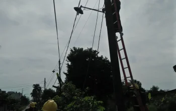 Tiang Pemancar Jatuh Hantam Dua Rumah di Jakarta Barat, Kabel Optik Tumpuk Jadi Pemicu Kecelakaan Besar