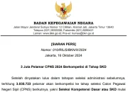 Badan Kepegawaian Negara: Seleksi CPNS 2024 dan Tunjangan Kinerja Tertinggi