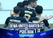 Dewa United Bantai PSBS Biak 5-0 di BRI Super League 2025/2026