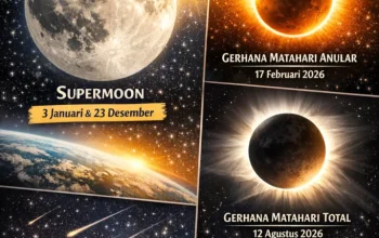 Fenomena Langit Mei 2026: Meteor, Blue Moon, dan Awan Pelangi Memukau Indonesia