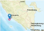 Gempa Bumi Mengguncang Bengkulu, 208 Kali Sejak Awal 2026