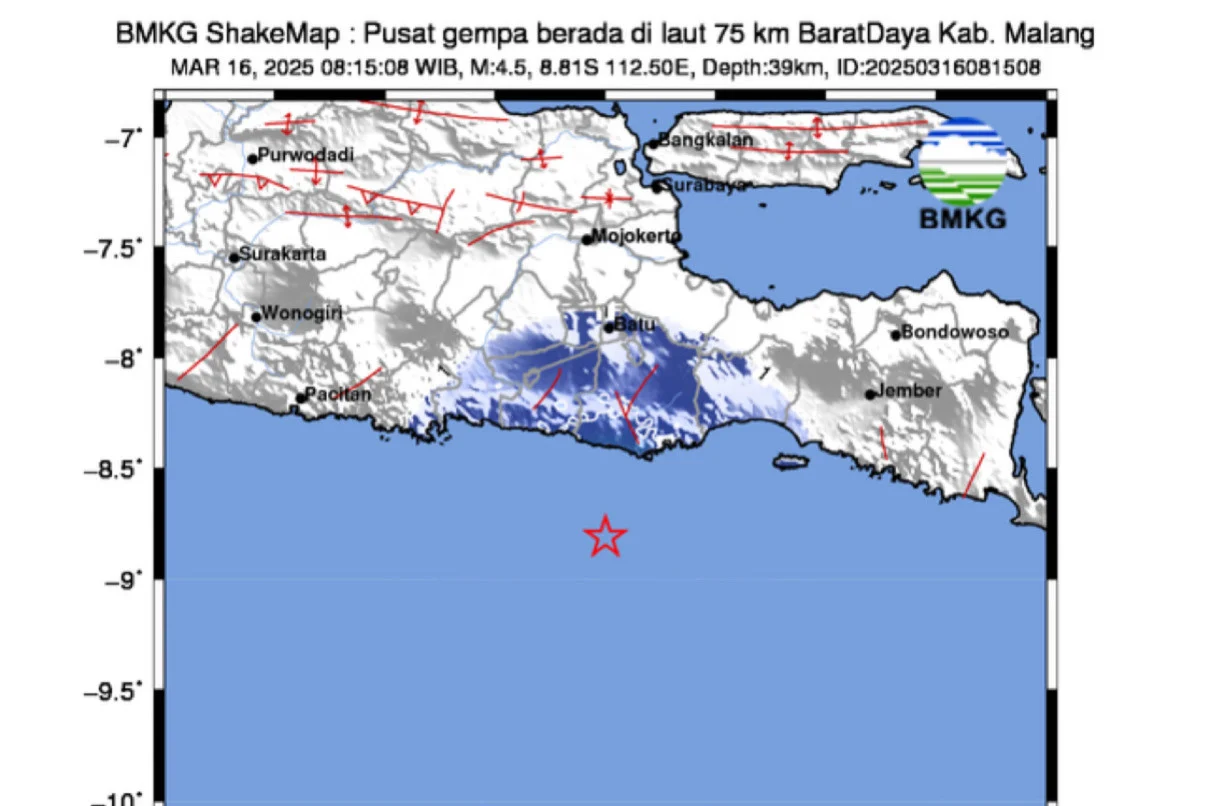 Gempa Bumi Mengguncang Malang dan Pacitan, Berpotensi Tsunami atau Tidak?