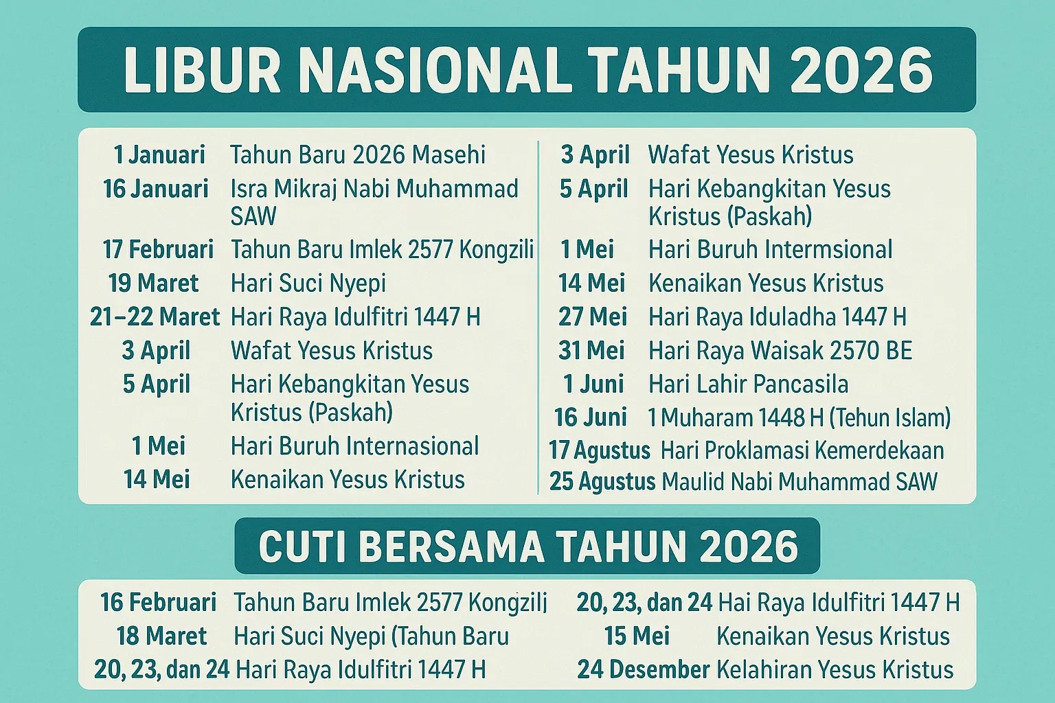 Idul Adha 2026: Jadwal Resmi, Cuti Bersama, dan 900 Sapi Kurban Siap Dikirim ke Seluruh Indonesia