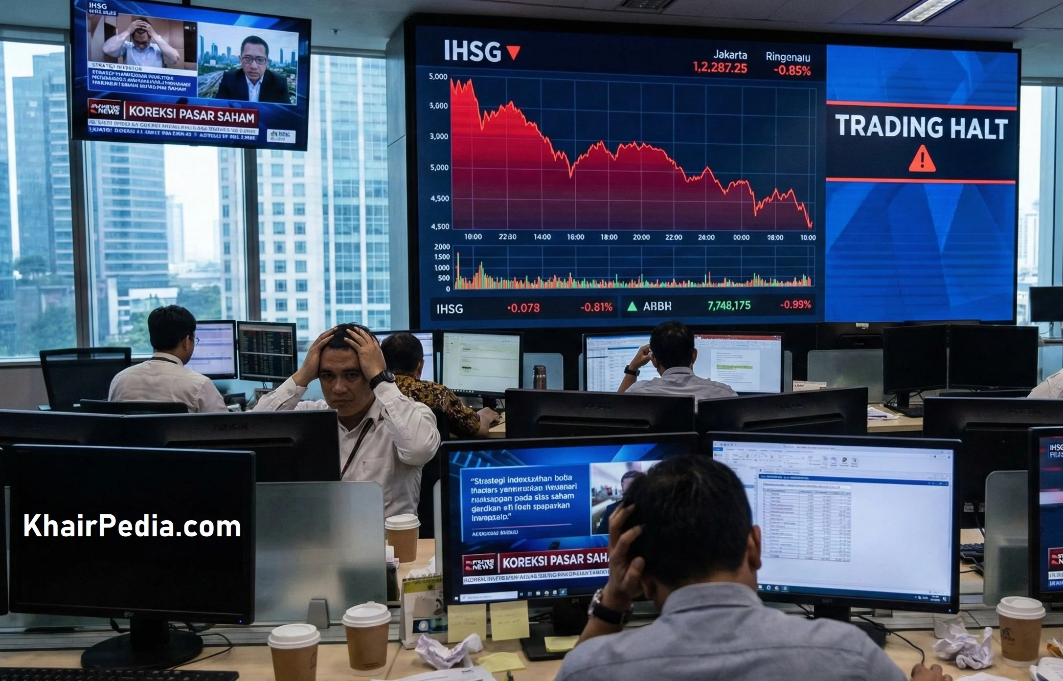 IHSG Anjlok, Antam dan Saham Lainnya Tertekan