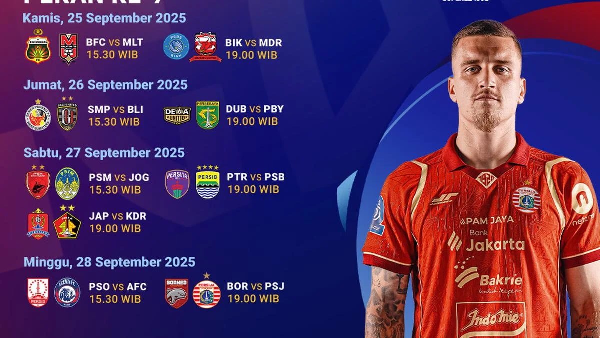 Jadwal BRI Super League Pekan Ini: Persijap vs Borneo FC, PSM vs Persib