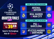 Jadwal Final UCL: Arsenal Siap Tantang Lawan di Liga Champions