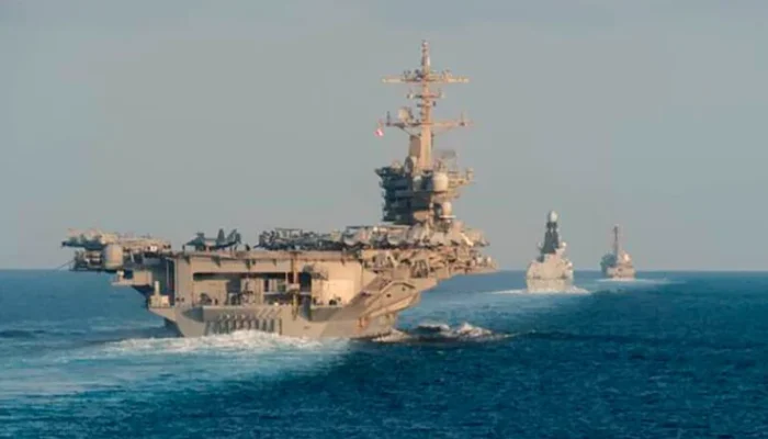 Kapal Induk AS dan Iran Terlibat Pertempuran di Selat Hormuz