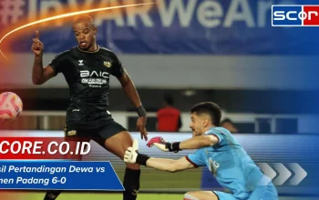 Kemenangan Telak Dewa United 6-0, Semen Padang Terlempar ke Championship