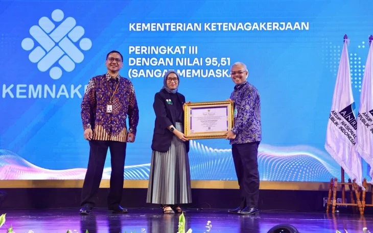 Kemnaker Raih Penghargaan di Bidang Kearsipan Nasional dan Siap Cetak 1 Juta Talenta Digital