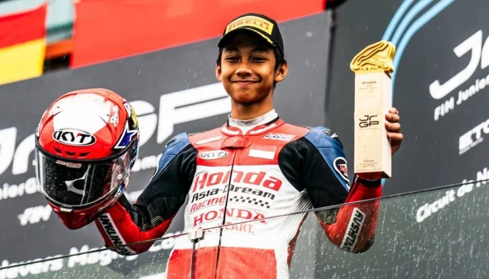 Kiandra Ramadhipa Tampil Gemilang di Moto3 Junior 2026, Tembus Lima Besar Klasemen