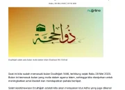 Mengenal Khutbah Jumat Bulan Dzulhijjah dan Jadwal Wukuf Arafah 2026