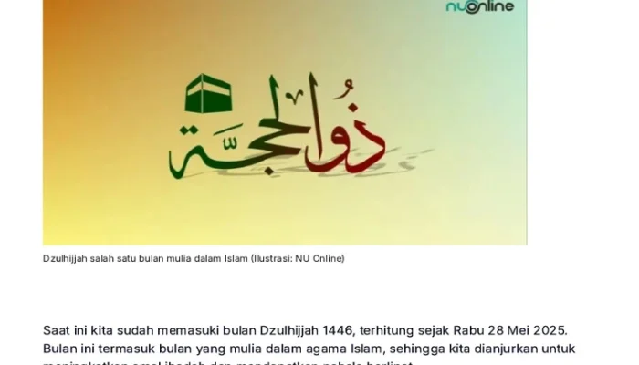 Mengenal Khutbah Jumat Bulan Dzulhijjah dan Jadwal Wukuf Arafah 2026