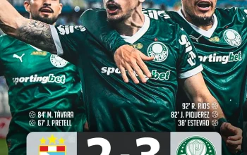 Palmeiras Tumbangkan Sporting Cristal 2-0, Memimpin Grup F Copa Libertadores