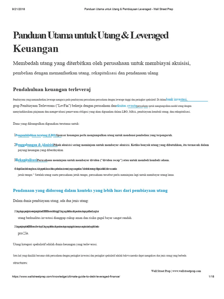 Panduan Utang dan Emisi: Strategi Menghadapi Tekanan Pembayaran