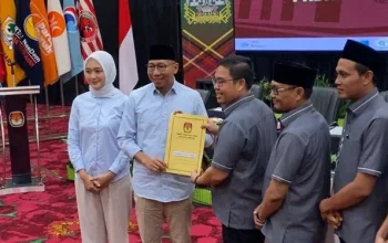 Paslon 02, Mirza-Jihan Ditetapkan Jadi Gubernur Lampung dan Wakil Terpilih