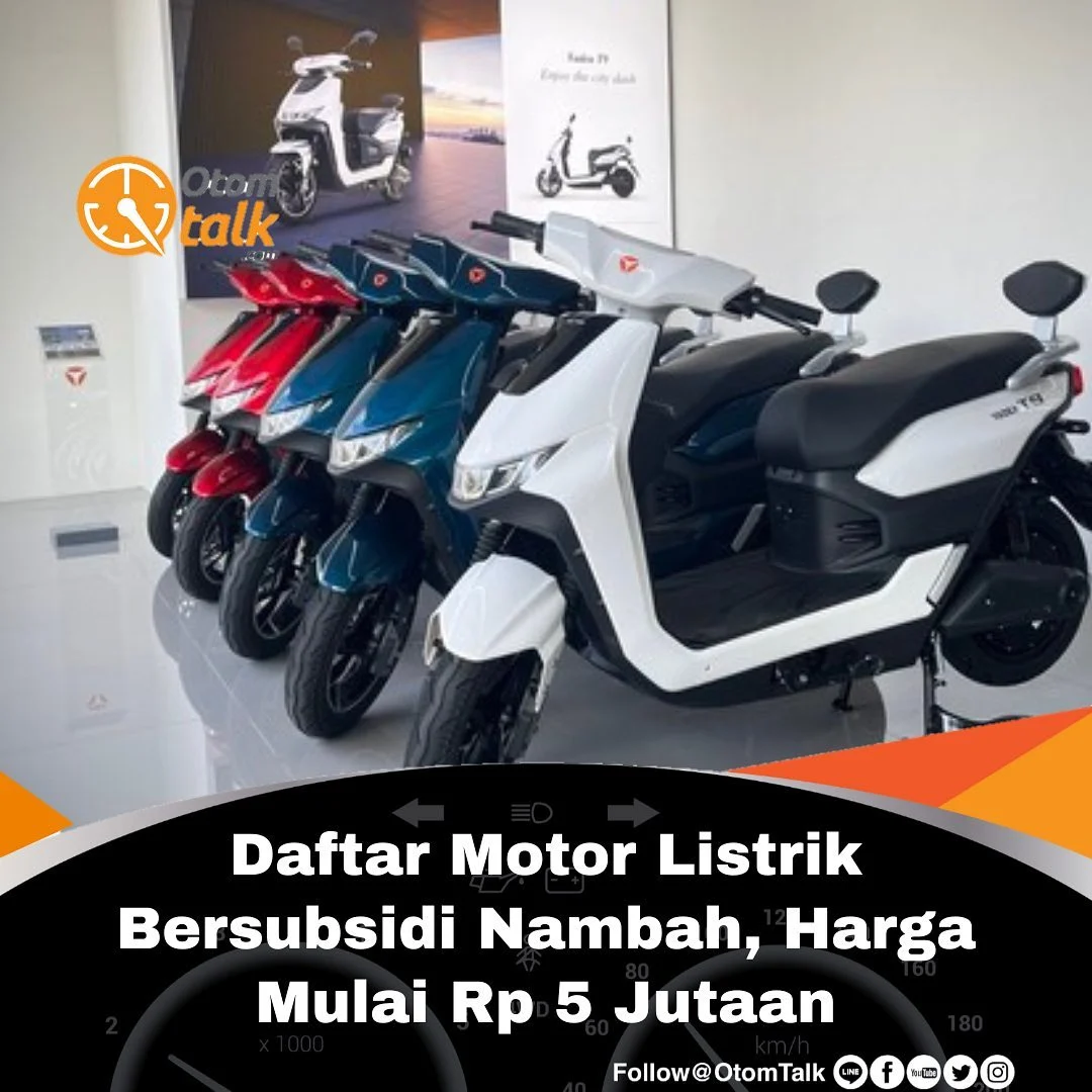 Pemerintah Siapkan Subsidi Motor Listrik Rp 5 Juta, Berlaku Juni 2026