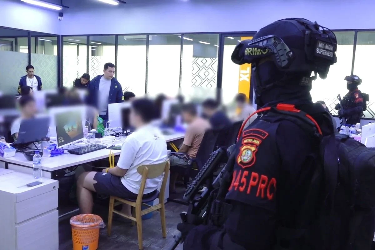 Penggerebekan Markas Judol Internasional di Jakarta Barat