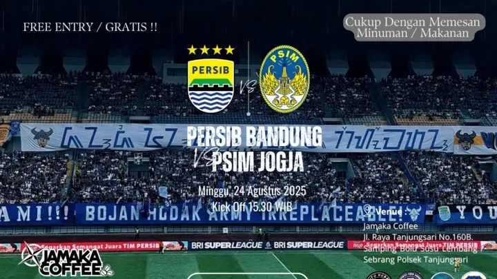 Persib vs PSIM: Live Streaming Eksklusif di Vidio Siapkan Drama Klasemen Liga Super 2026