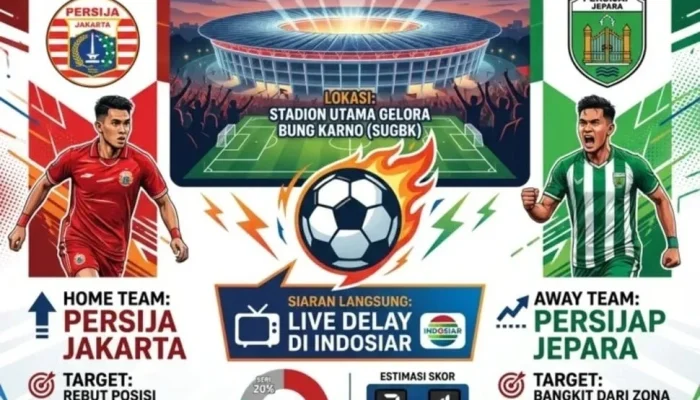 Persija vs Persijap: Duel Menegangkan di BRI Super League, Streaming Live di Indosiar & Vidio