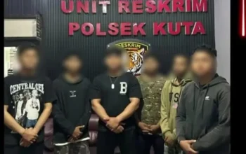 Polsek Kuta Ringkus Tujuh Pengeroyok Pria Jakarta di Sunset Road, Satu Buron