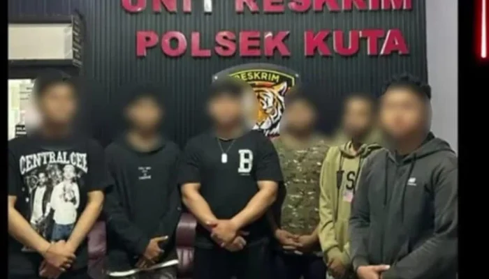 Polsek Kuta Ringkus Tujuh Pengeroyok Pria Jakarta di Sunset Road, Satu Buron