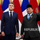 Prabowo Subianto dan Emmanuel Macron Sepakati Solusi Dua Negara untuk Palestina