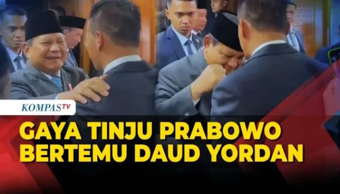 Presiden Prabowo Subianto Adu Tinju dengan Daud Yordan, Simbol Kekompakan di Gedung Parlemen