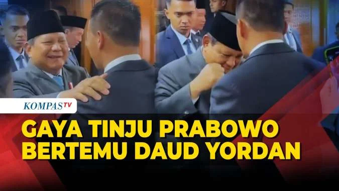 Presiden Prabowo Subianto Adu Tinju dengan Daud Yordan, Simbol Kekompakan di Gedung Parlemen