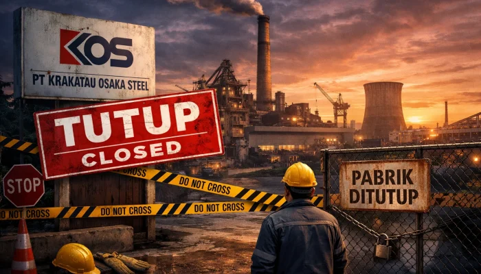 PT Krakatau Osaka Steel Tutup Pabrik: Alarm Keras bagi Industri Baja Nasional