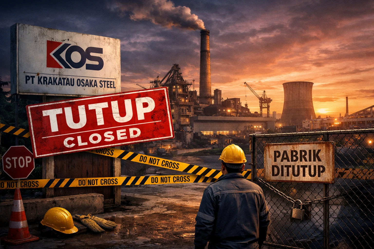 PT Krakatau Osaka Steel Tutup Pabrik: Alarm Keras bagi Industri Baja Nasional