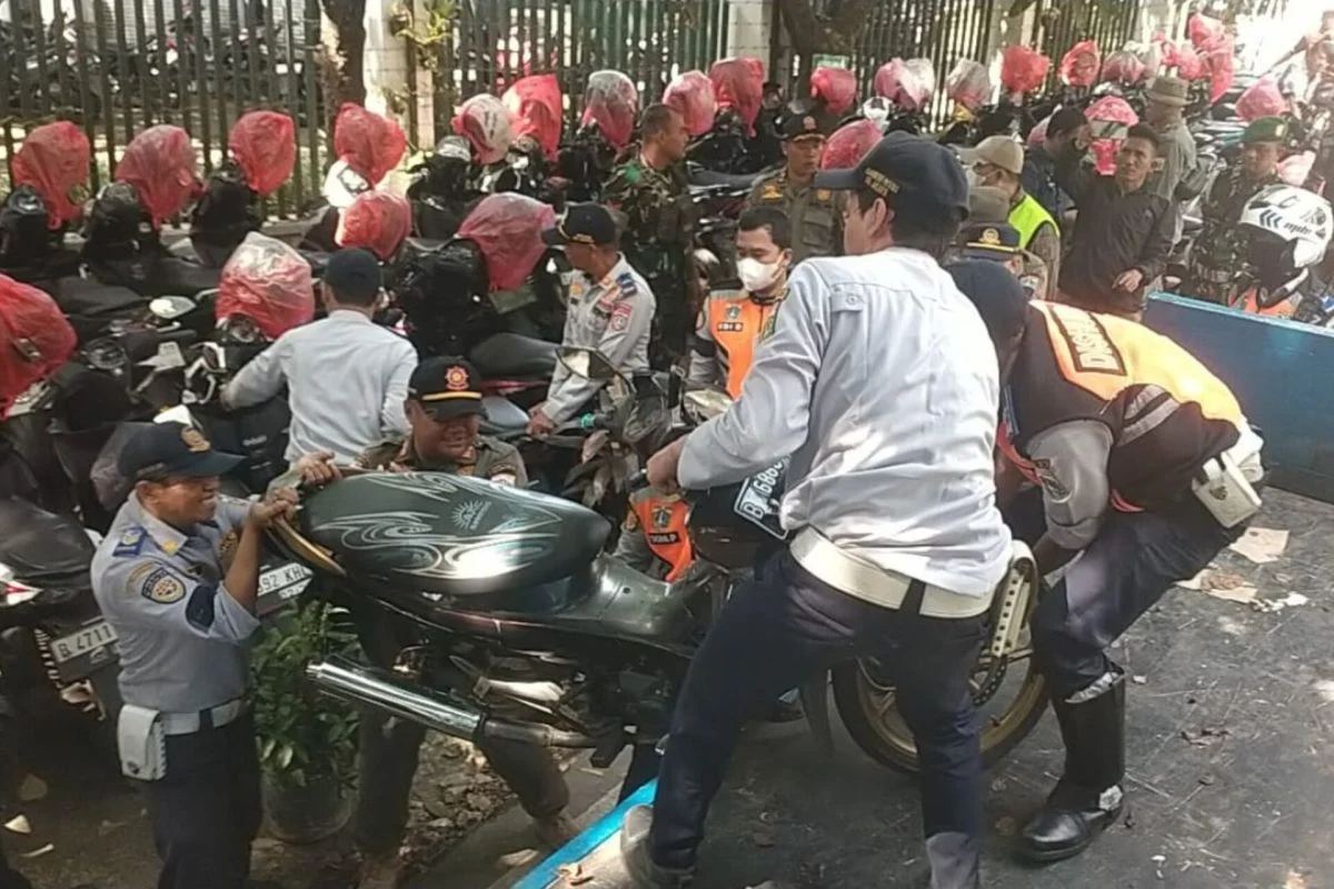 Ribuan Motor Ilegal Ditemukan di Jaksel, Siap Diekspor ke Afrika