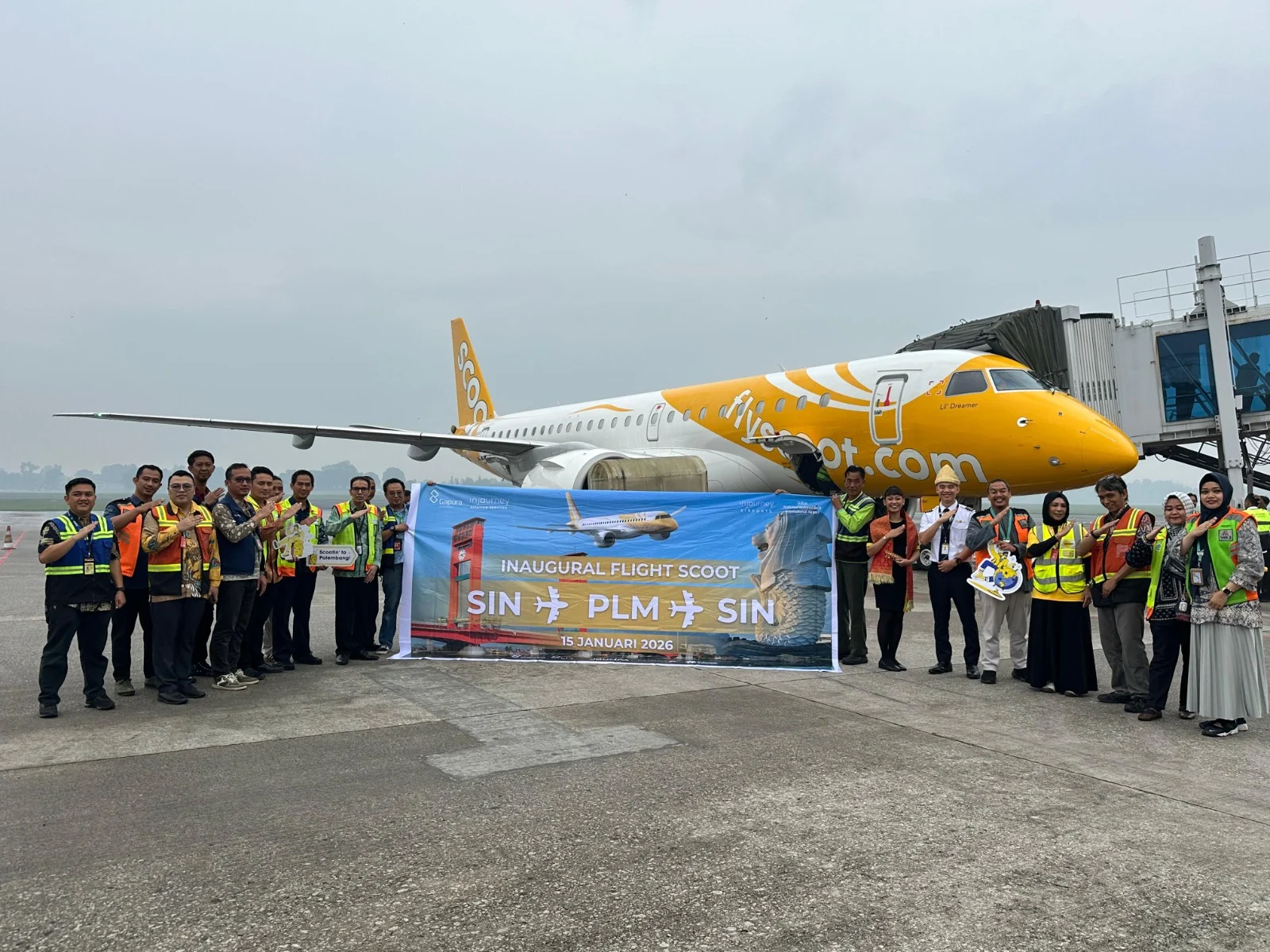 Rute Penerbangan Singapura-KEK Tanjung Kelayang Resmi Dibuka
