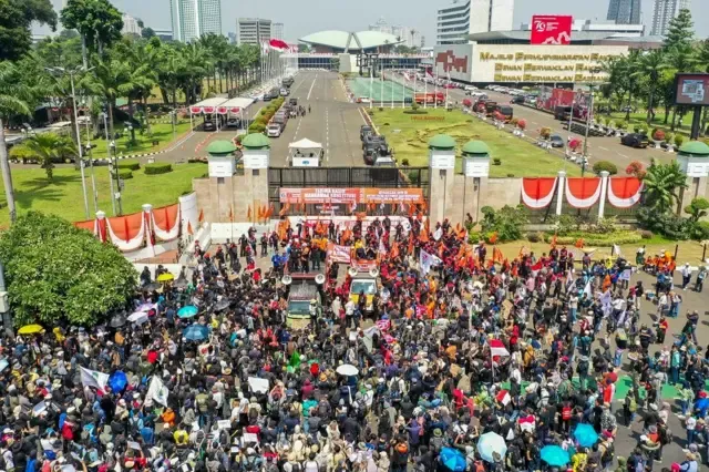 Aksi Demo Hari Ini di Jakarta: 3.761 Personel Gabungan Diterjunkan