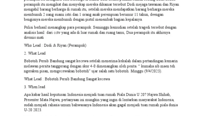 Berita Terkini: Kasus Kriminal, Olahraga, dan Kontroversi Nama Komando Militer