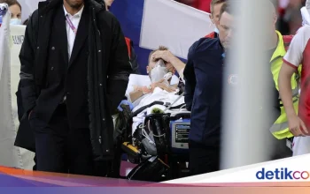 Christian Eriksen Mengalami Kondisi Darurat Kesehatan Setelah Kolaps di Lapangan