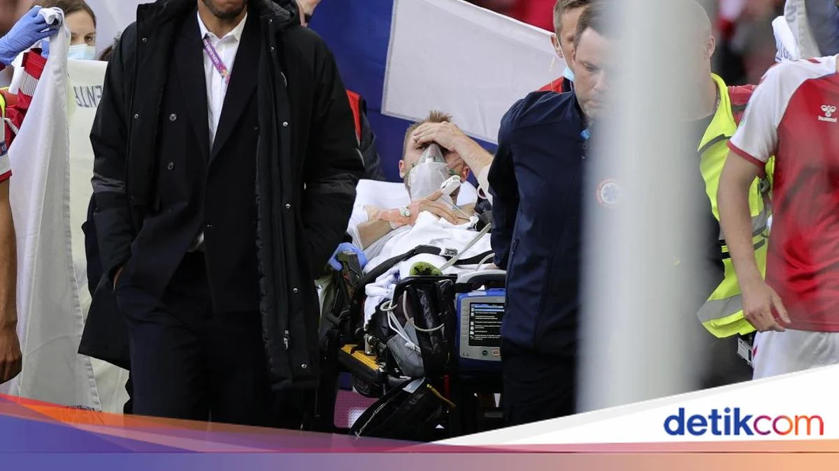 Christian Eriksen Mengalami Kondisi Darurat Kesehatan Setelah Kolaps di Lapangan