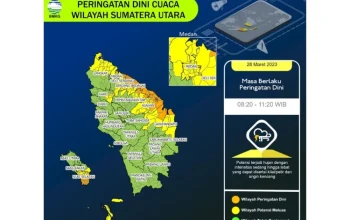 Cuaca Besok: Hujan Ringan hingga Sedang di Sebagian Wilayah Sumatra Utara